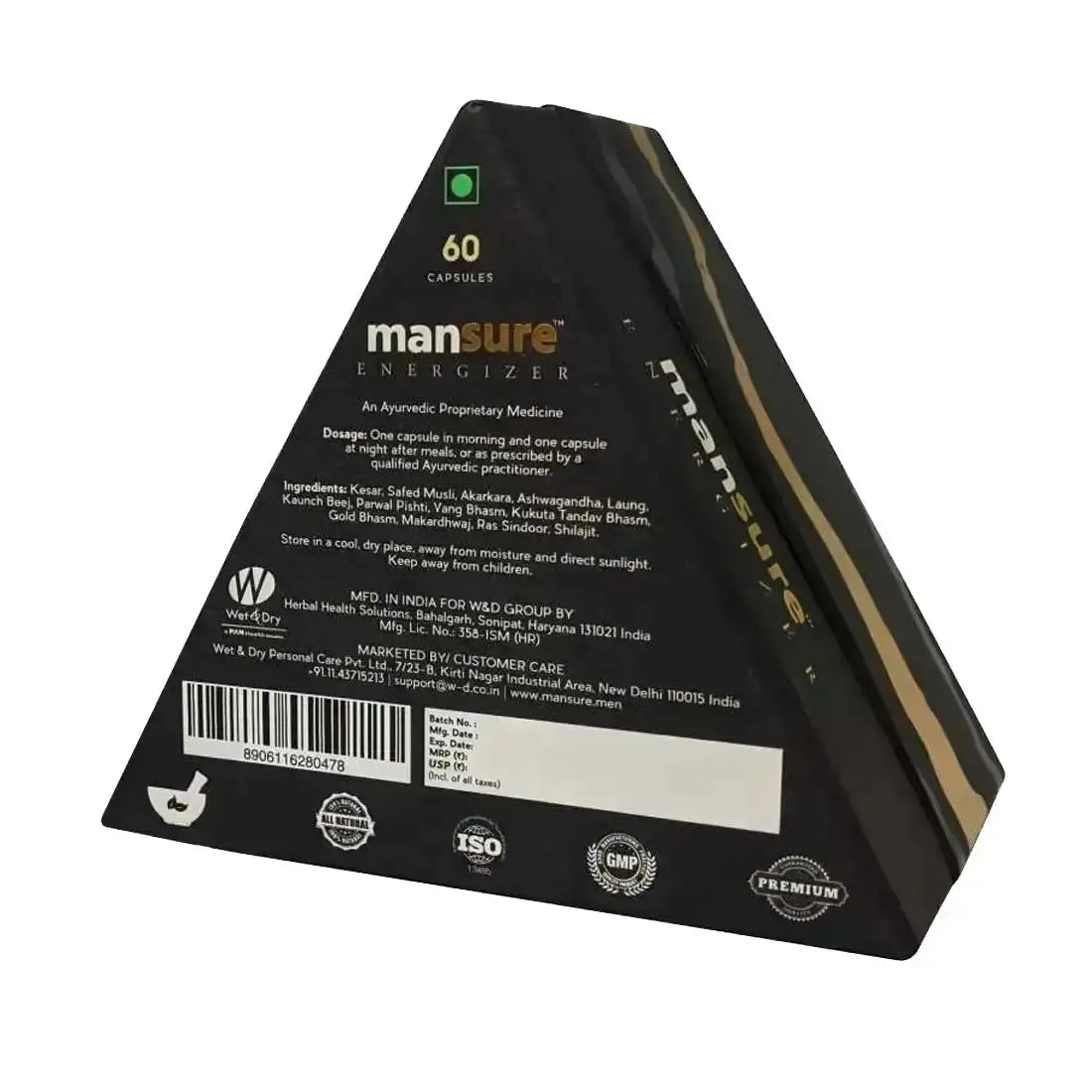 ManSure ENERGIZER for Men's Health is Shipped Worldwide - 60 Capsules ManSure