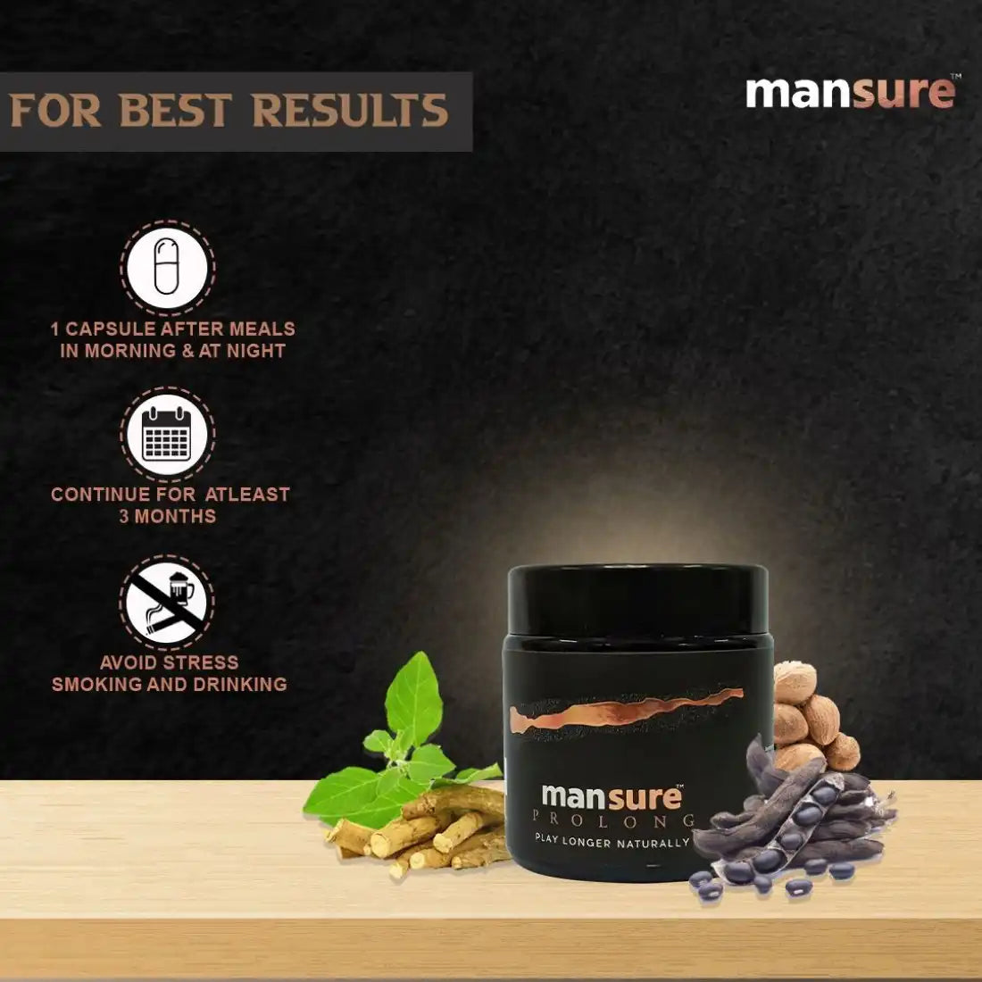 ManSure PROLONG for Men's Health - 60 Capsules ManSure
