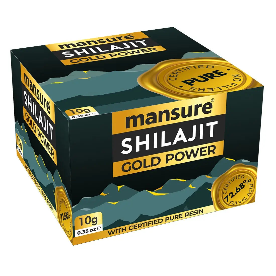 ManSure Shilajit Gold Power Resin with Swarna Bhasma, Ashwagandha, Gokhru and Kali Musli for Sustained Energy, Immune and Antioxidant Support ManSure