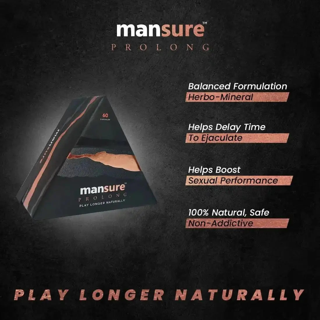 ManSure PROLONG for Men's Health - 60 Capsules ManSure