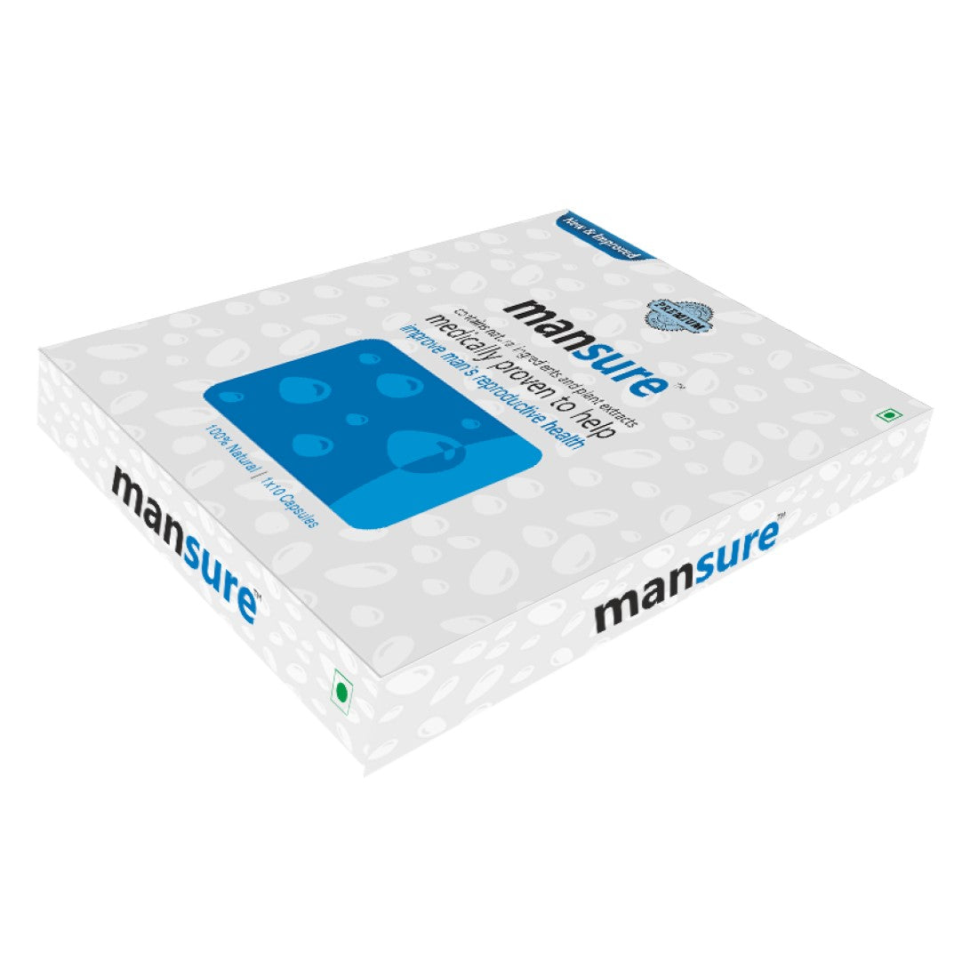 ManSure Reproductive Health Supplement for Men - 1 Box (100 Capsules) ManSure