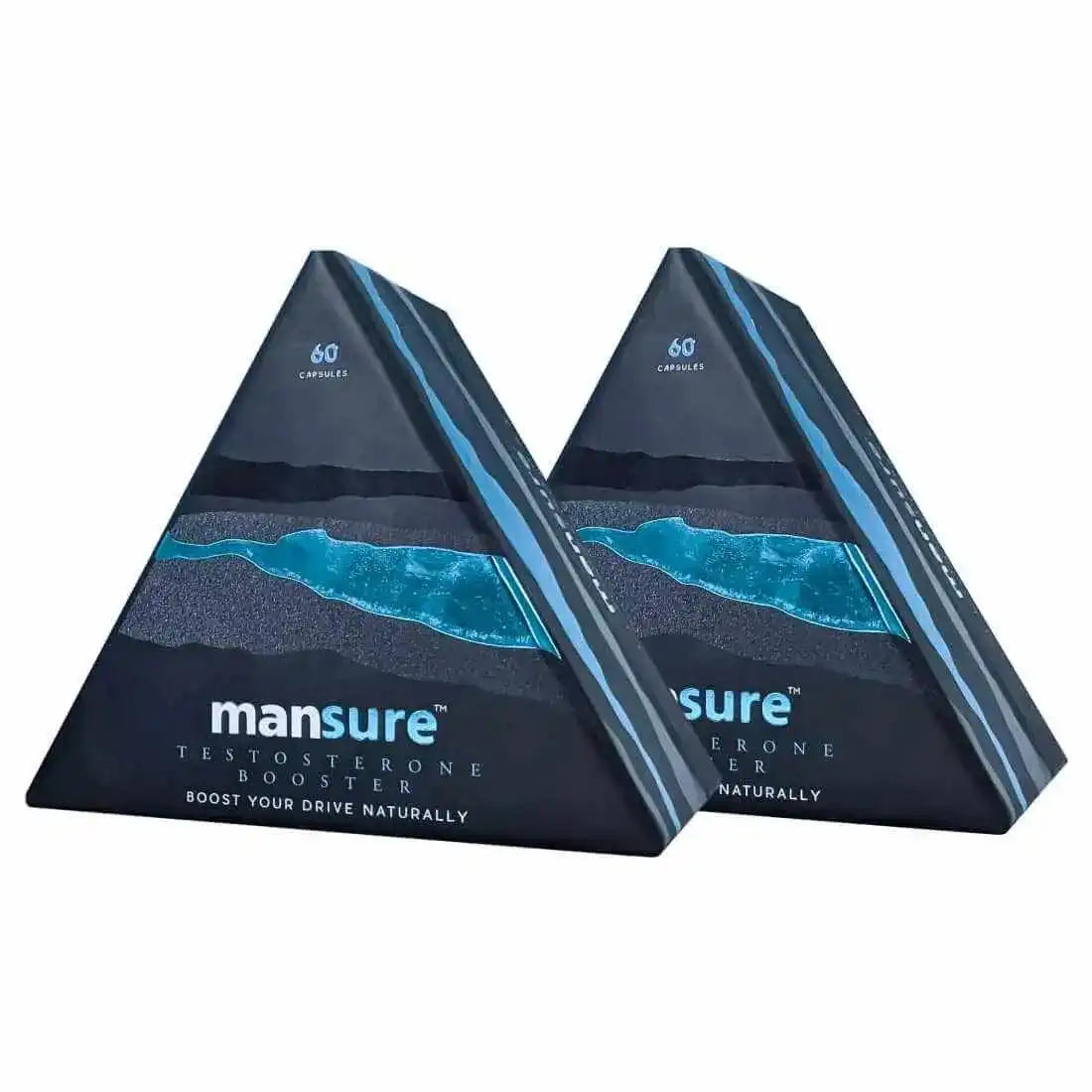 Buy 2 Packs ManSure TESTOSTERONE BOOSTER for Men's Health - 60 Capsules