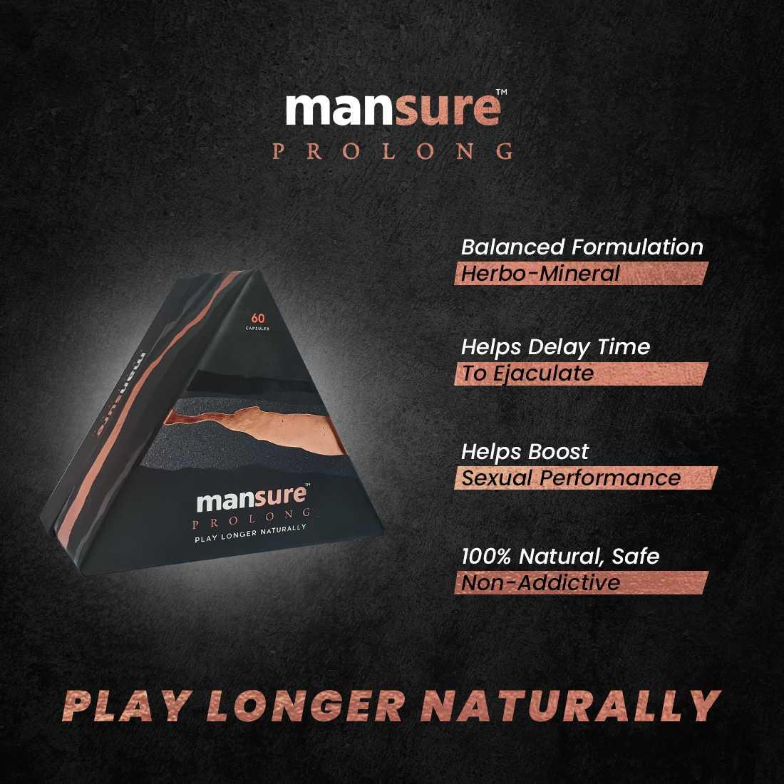 ManSure PROLONG for Men's Health - 60 Capsules ManSure