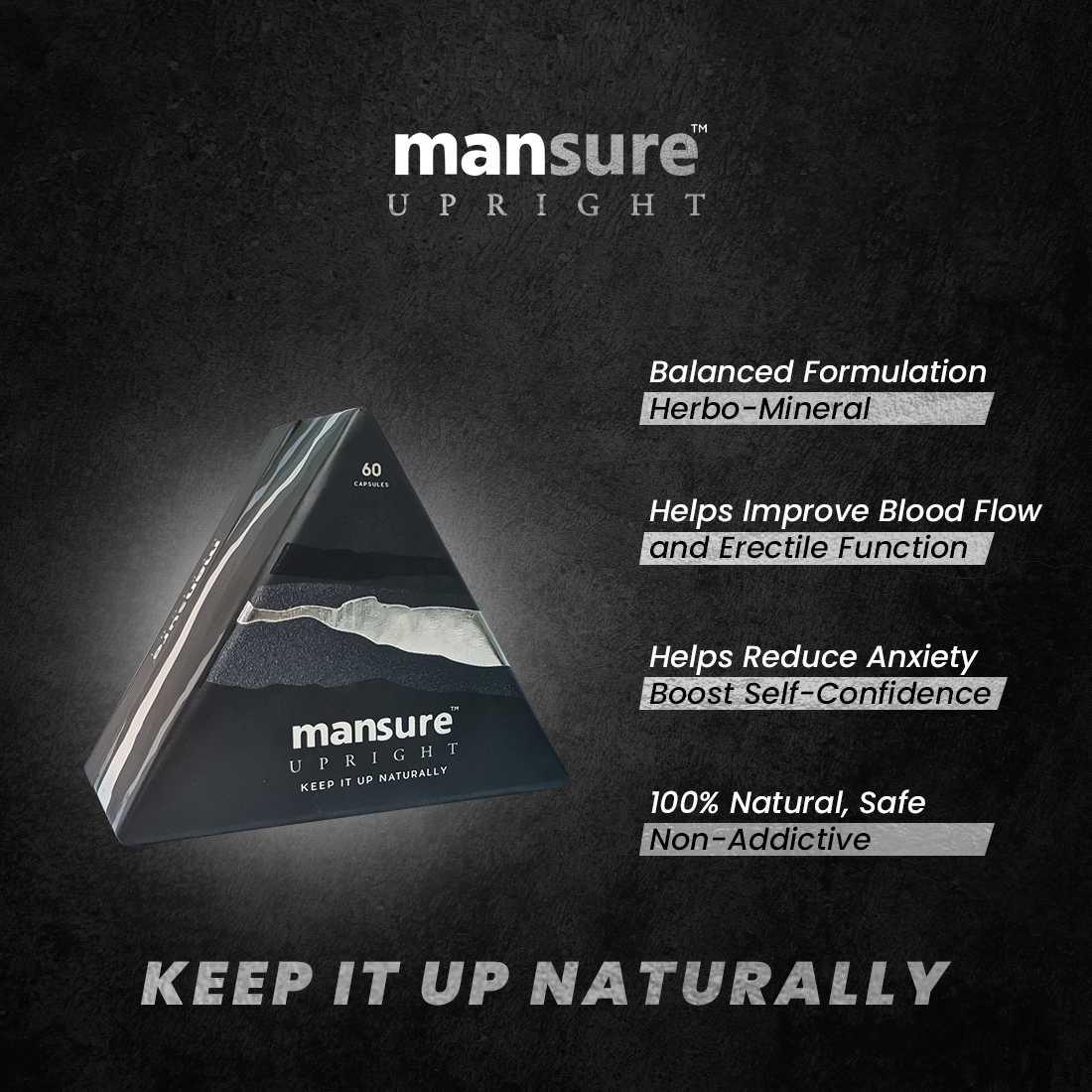 ManSure UPRIGHT for Men's Health - 60 Capsules ManSure